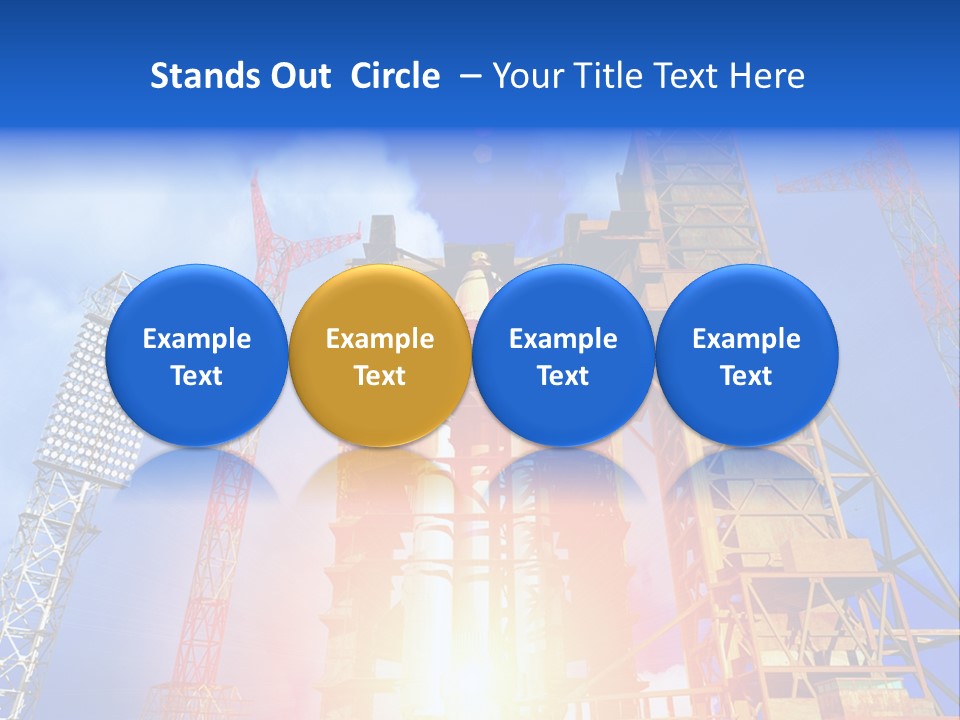 Flight Countdown Cosmonaut PowerPoint Template