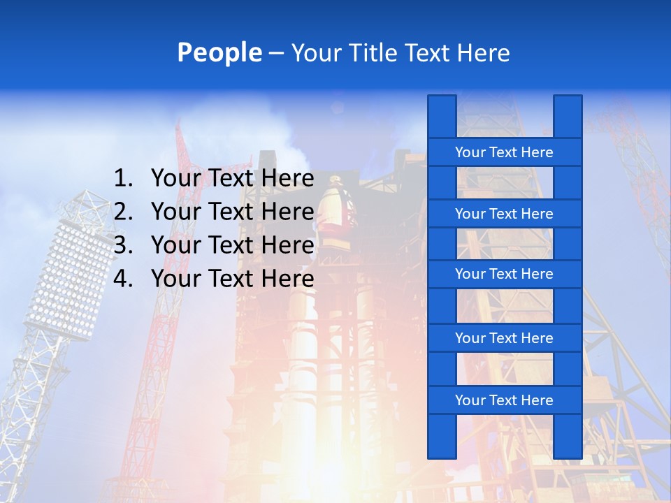 Flight Countdown Cosmonaut PowerPoint Template
