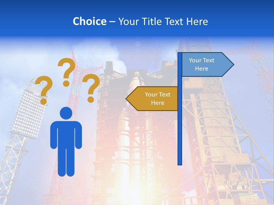 Flight Countdown Cosmonaut PowerPoint Template