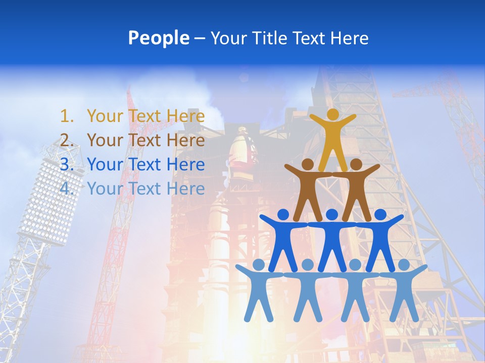 Flight Countdown Cosmonaut PowerPoint Template