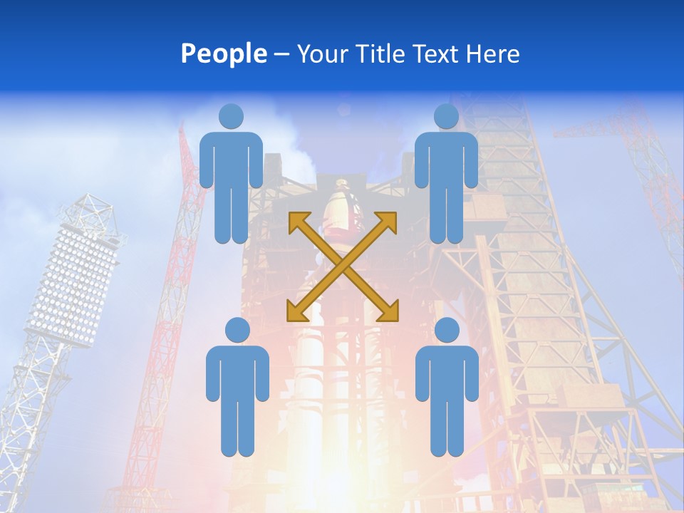 Flight Countdown Cosmonaut PowerPoint Template