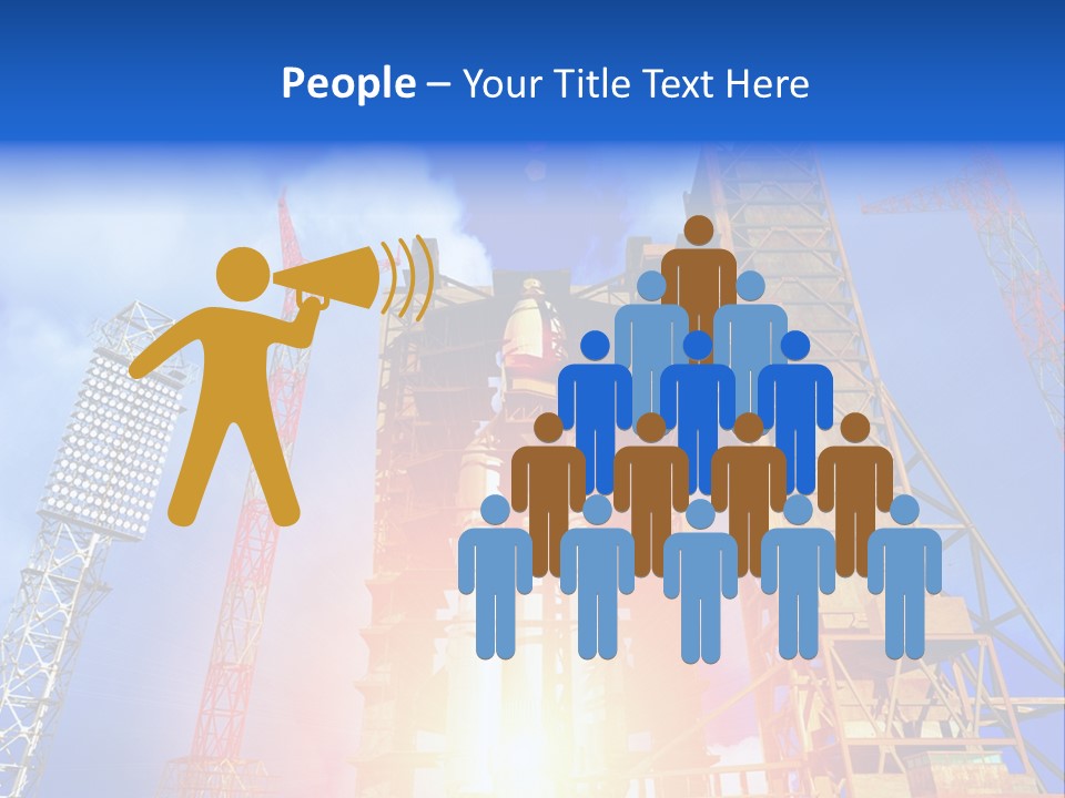 Flight Countdown Cosmonaut PowerPoint Template