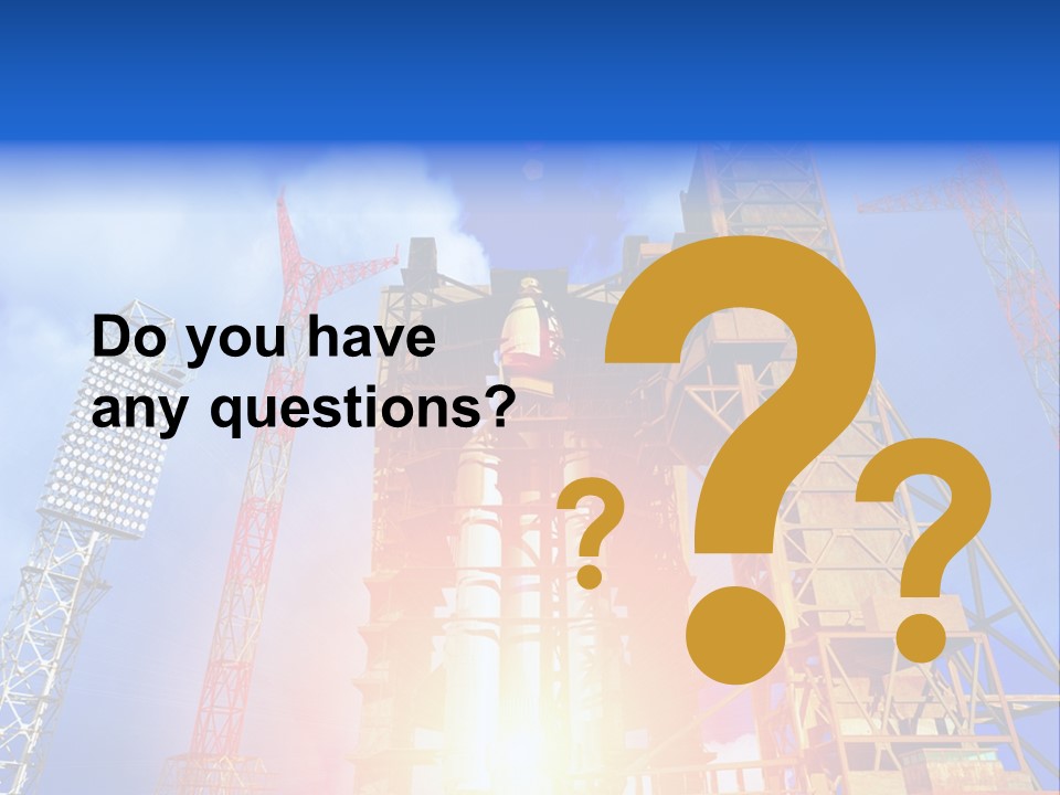 Flight Countdown Cosmonaut PowerPoint Template