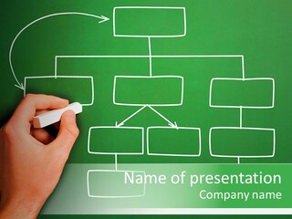 Diagram Chalk Point PowerPoint Template