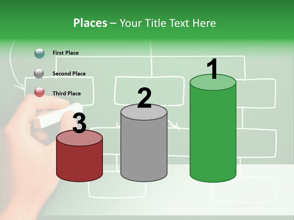 Diagram Chalk Point PowerPoint Template