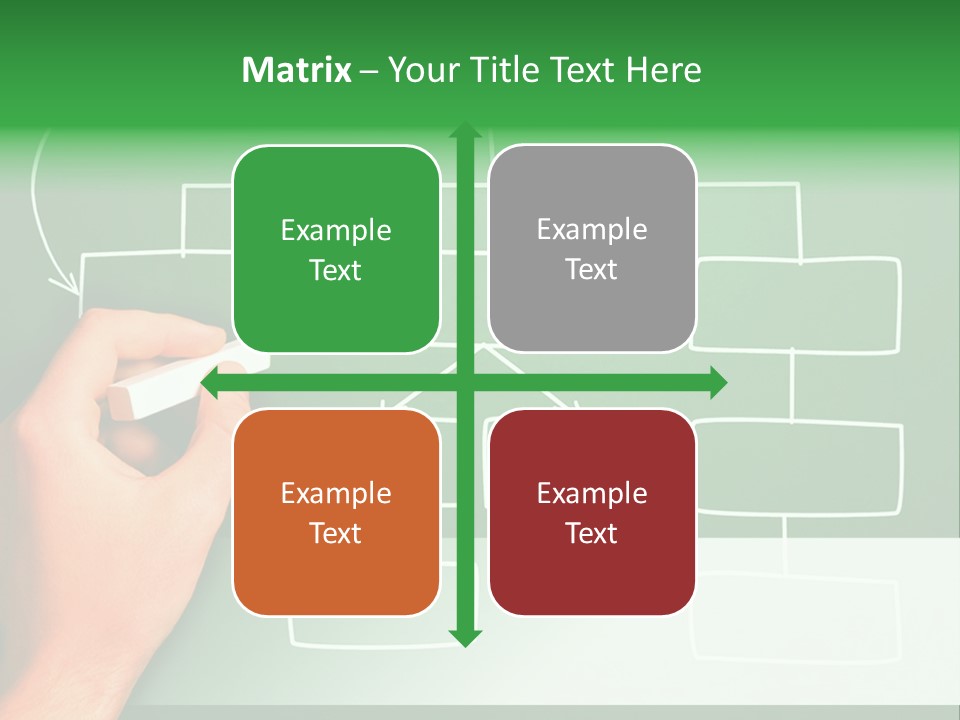Diagram Chalk Point PowerPoint Template