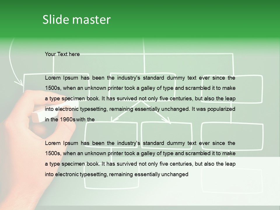 Diagram Chalk Point PowerPoint Template
