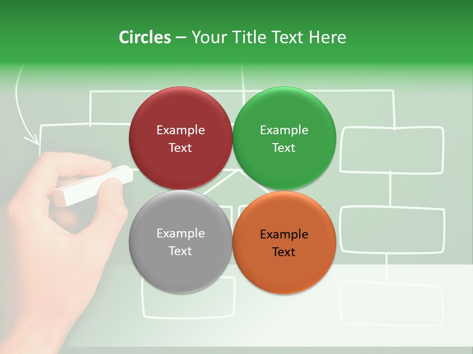 Diagram Chalk Point PowerPoint Template