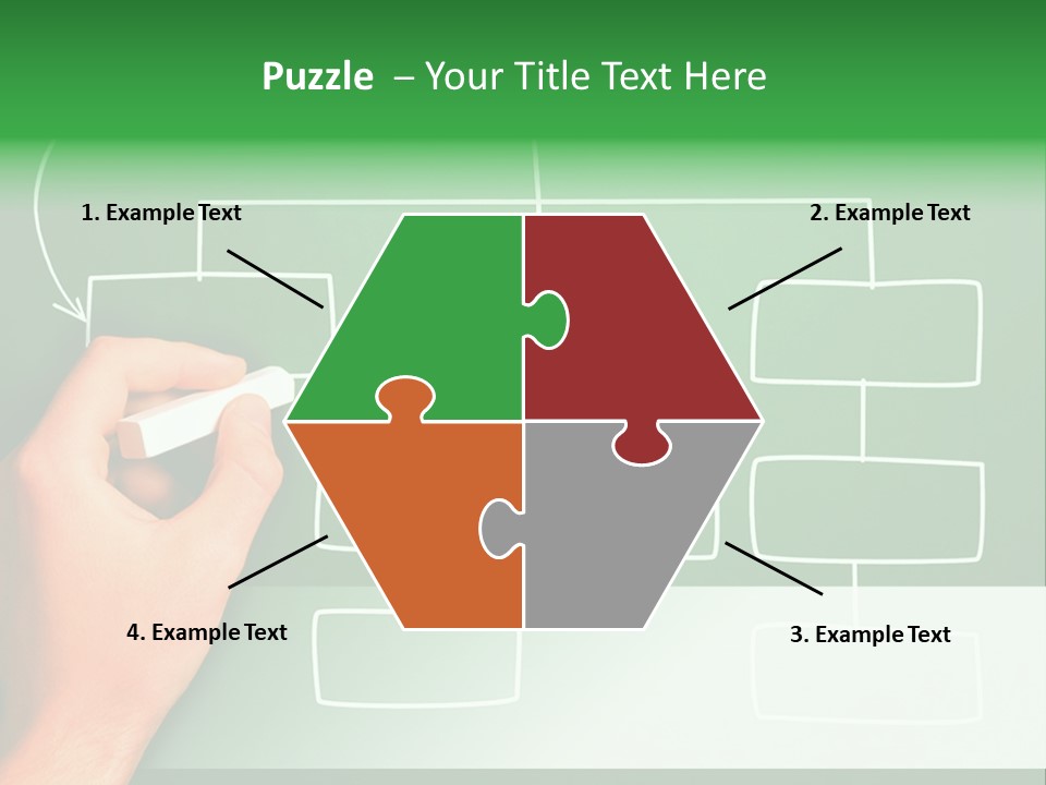 Diagram Chalk Point PowerPoint Template