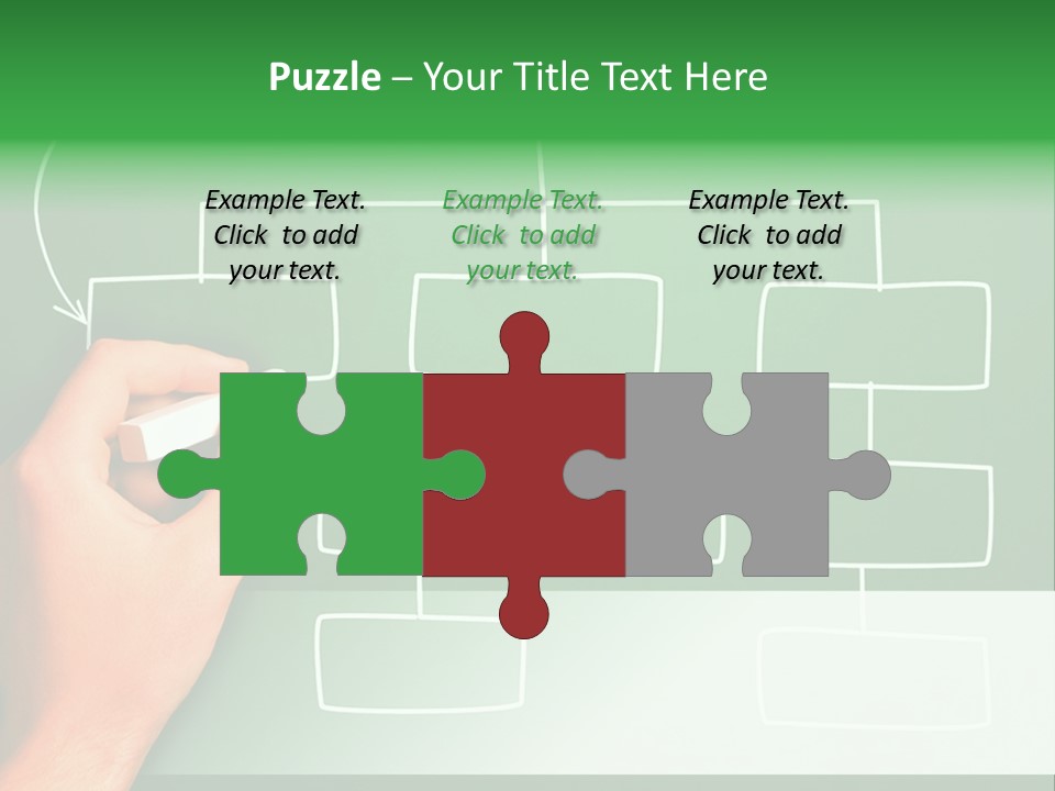 Diagram Chalk Point PowerPoint Template