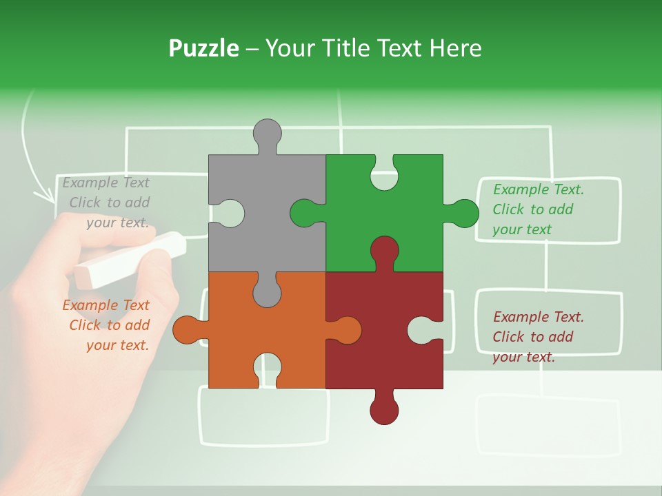 Diagram Chalk Point PowerPoint Template