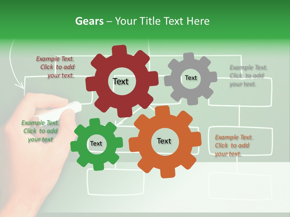 Diagram Chalk Point PowerPoint Template