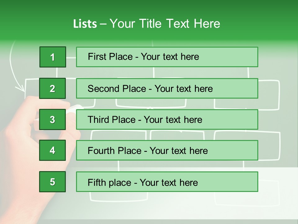 Diagram Chalk Point PowerPoint Template