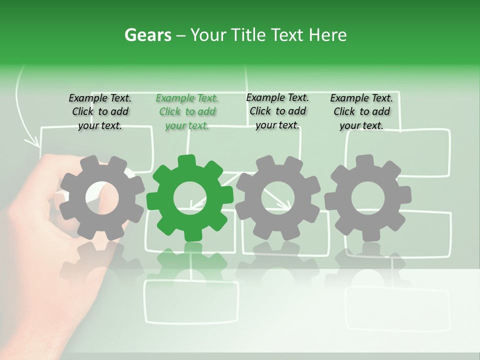 Diagram Chalk Point PowerPoint Template