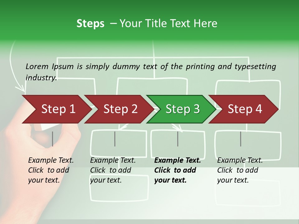 Diagram Chalk Point PowerPoint Template