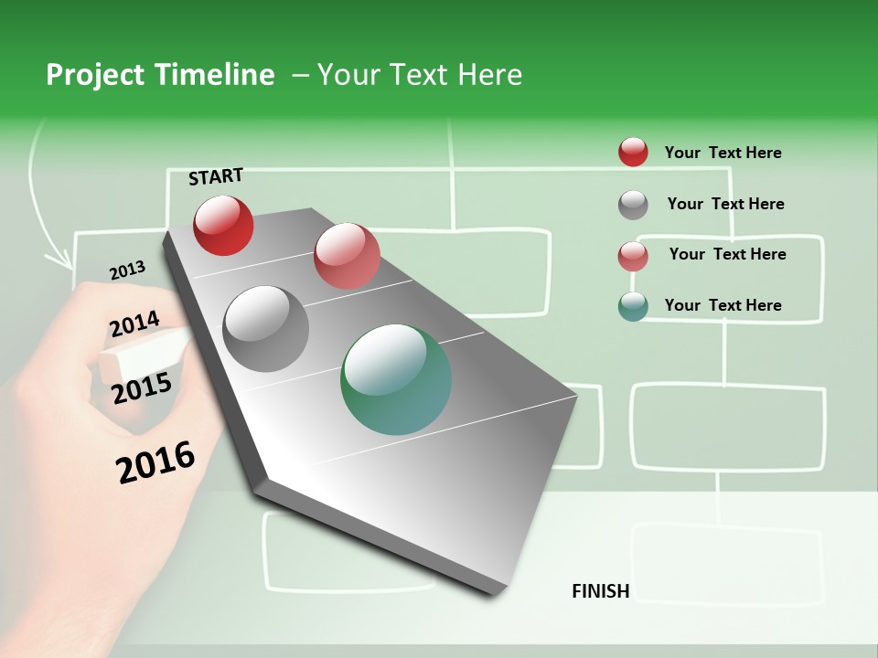 Diagram Chalk Point PowerPoint Template
