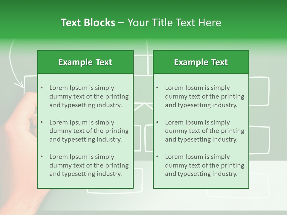 Diagram Chalk Point PowerPoint Template