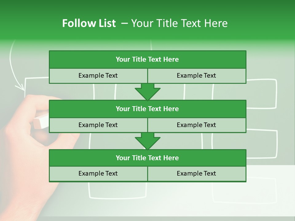 Diagram Chalk Point PowerPoint Template