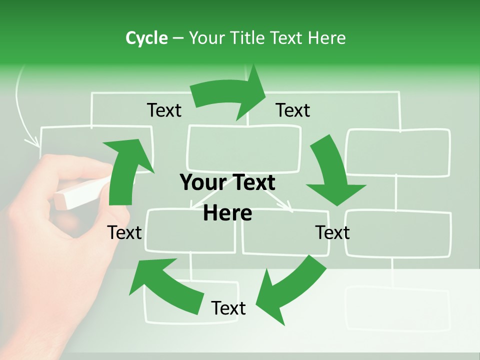 Diagram Chalk Point PowerPoint Template