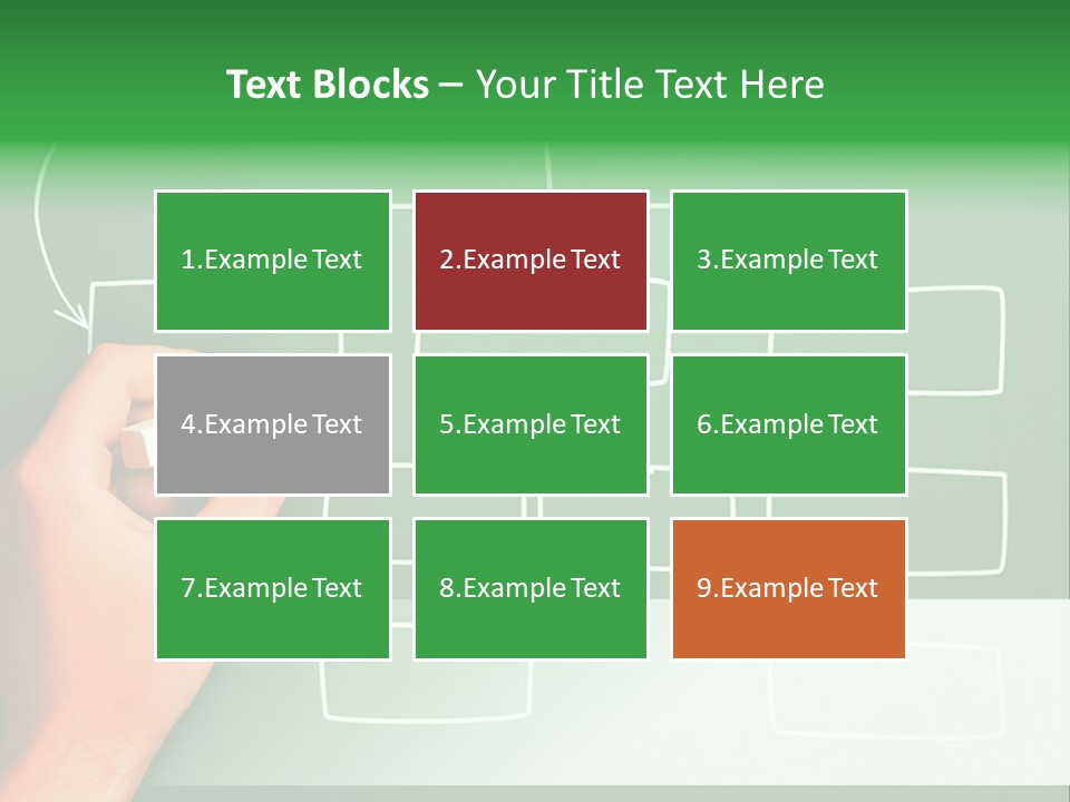 Diagram Chalk Point PowerPoint Template