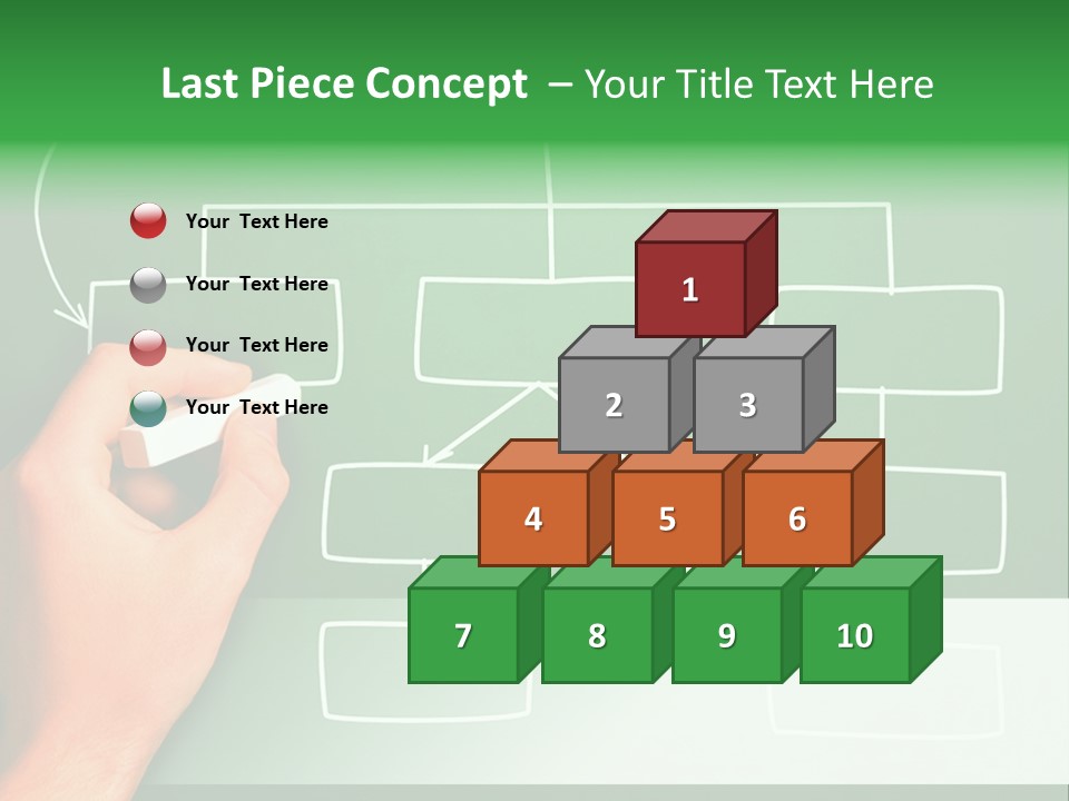 Diagram Chalk Point PowerPoint Template
