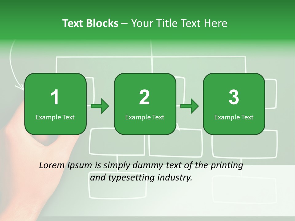 Diagram Chalk Point PowerPoint Template