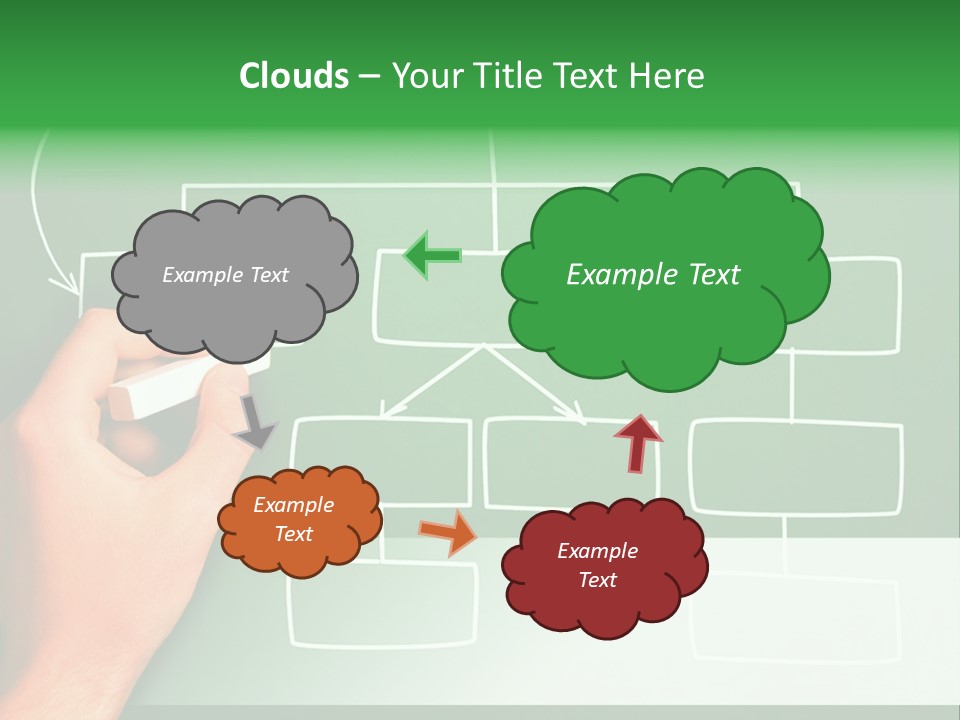 Diagram Chalk Point PowerPoint Template