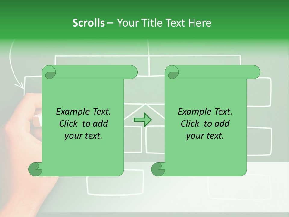 Diagram Chalk Point PowerPoint Template