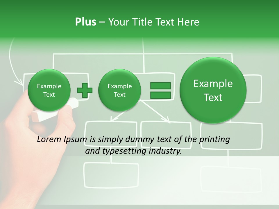 Diagram Chalk Point PowerPoint Template