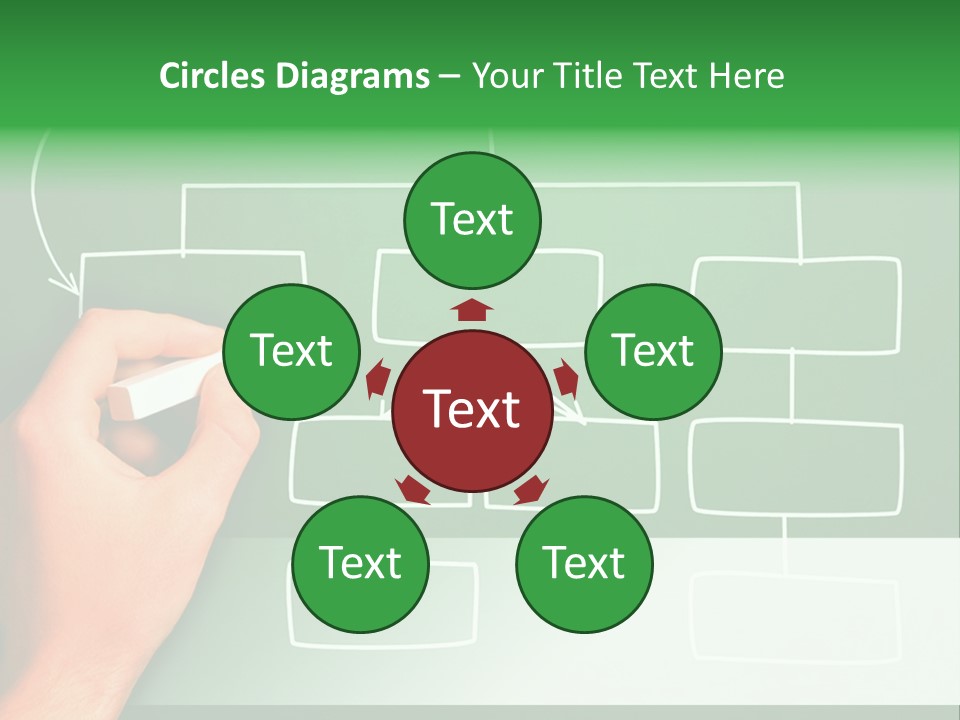 Diagram Chalk Point PowerPoint Template