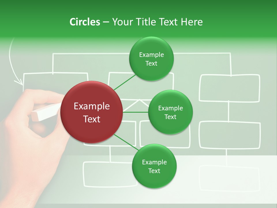 Diagram Chalk Point PowerPoint Template