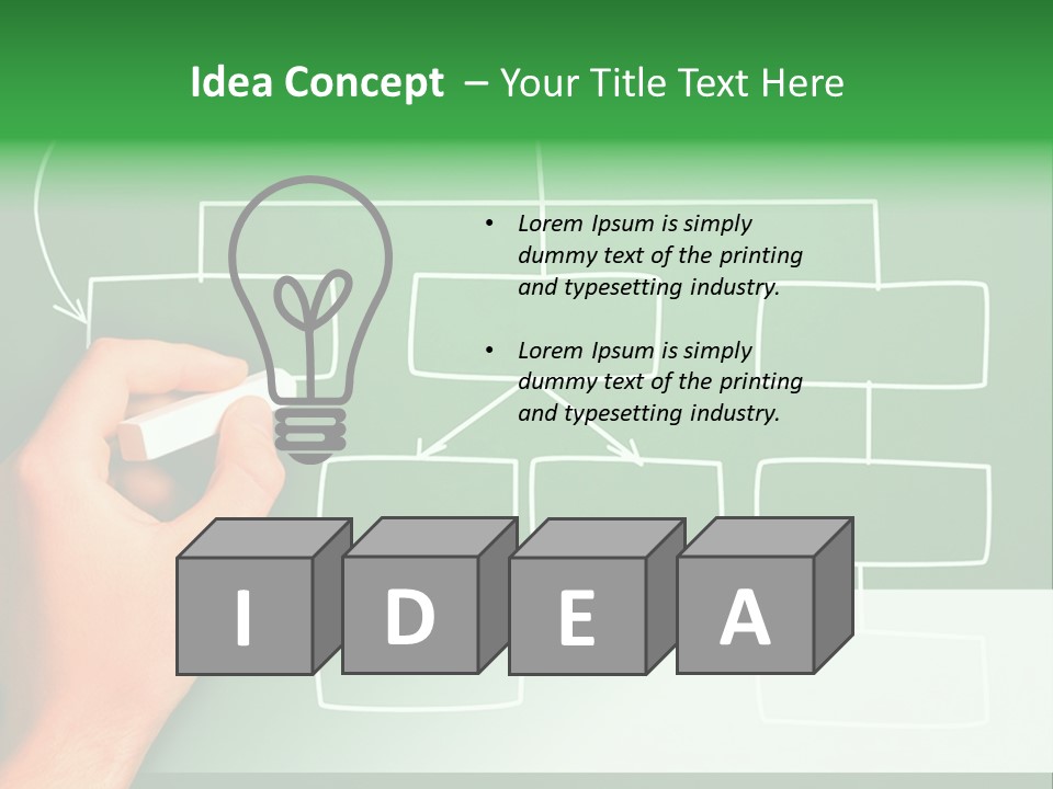 Diagram Chalk Point PowerPoint Template
