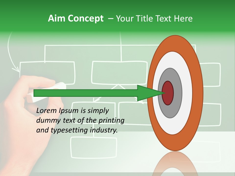 Diagram Chalk Point PowerPoint Template