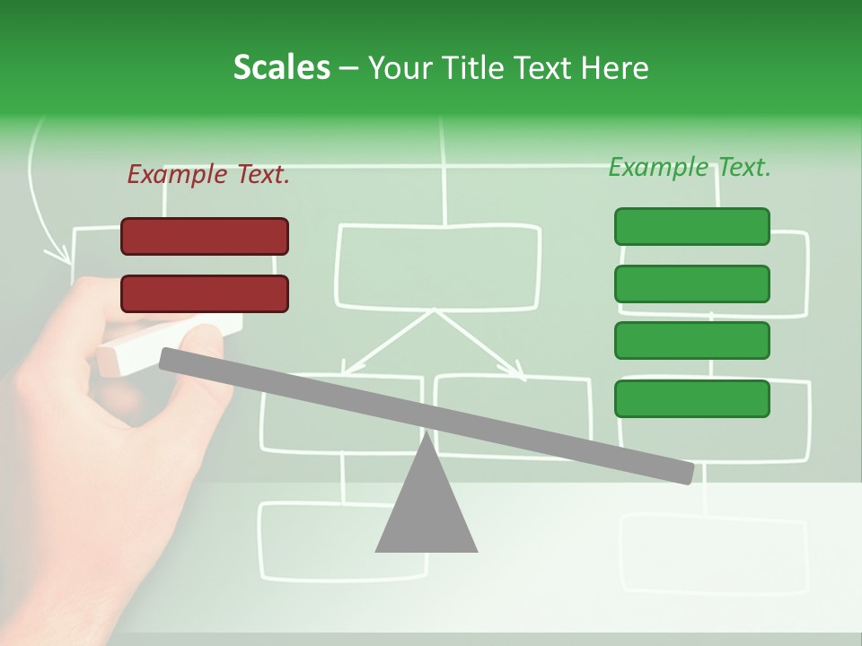 Diagram Chalk Point PowerPoint Template