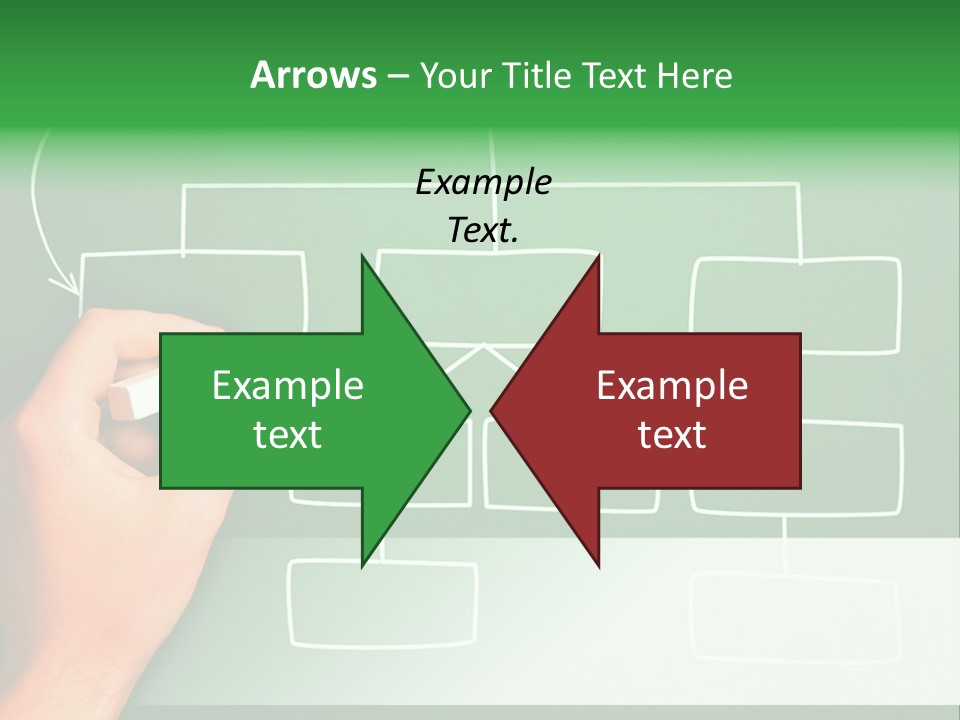 Diagram Chalk Point PowerPoint Template