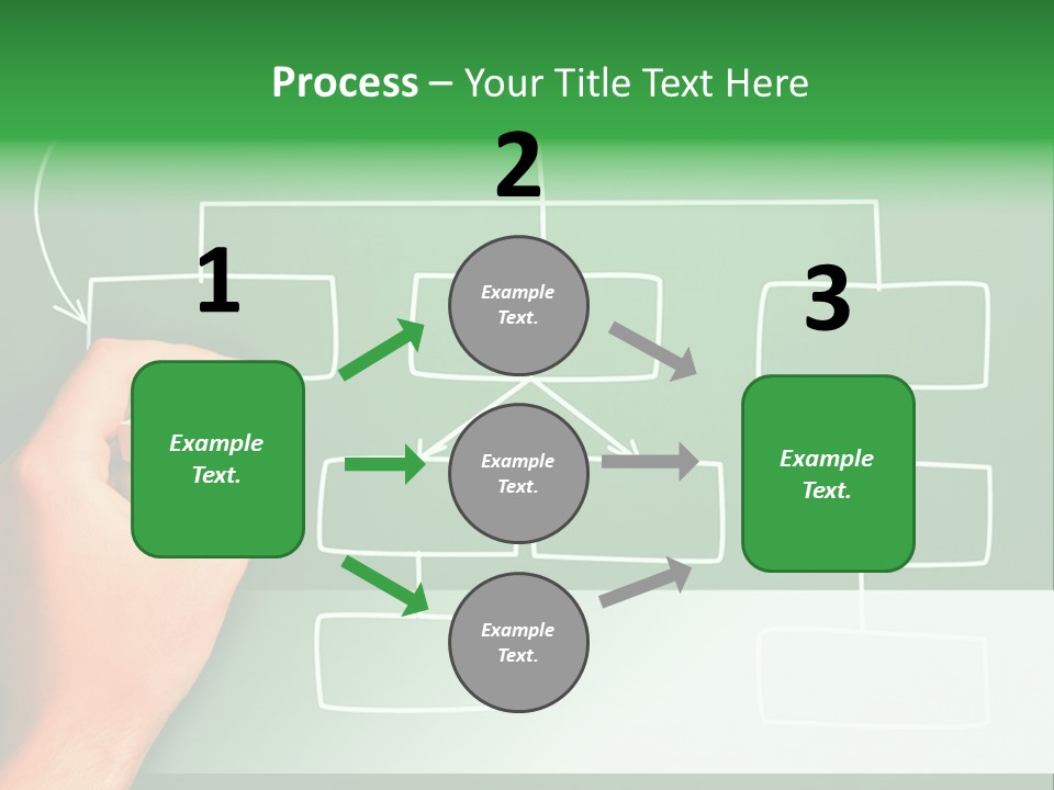 Diagram Chalk Point PowerPoint Template