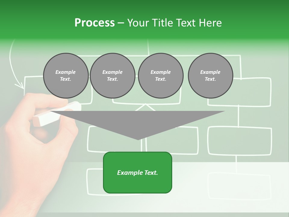 Diagram Chalk Point PowerPoint Template