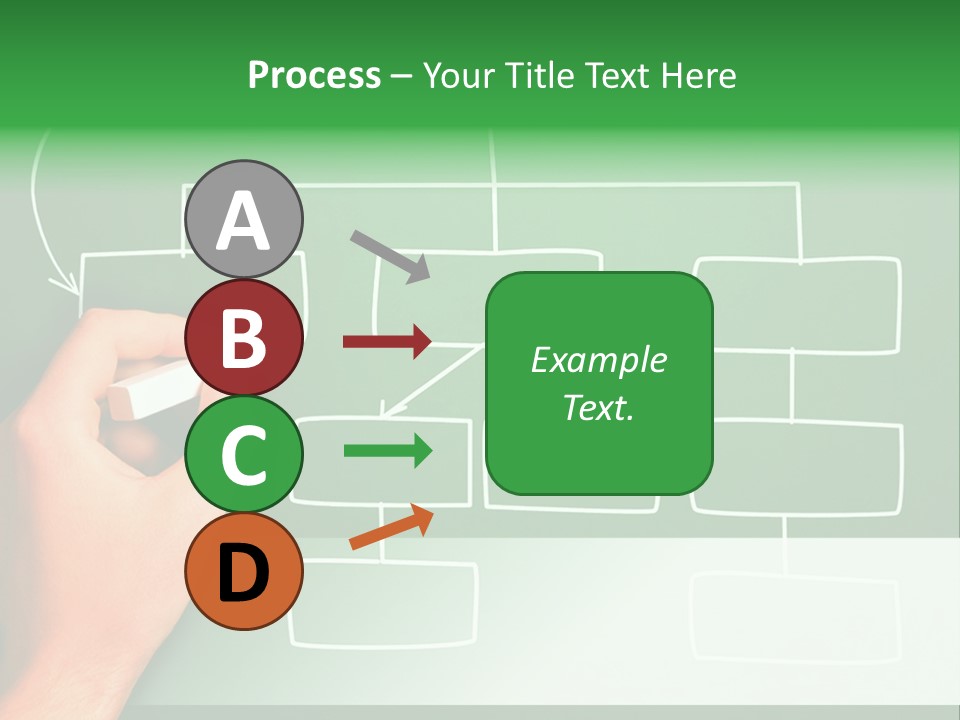 Diagram Chalk Point PowerPoint Template