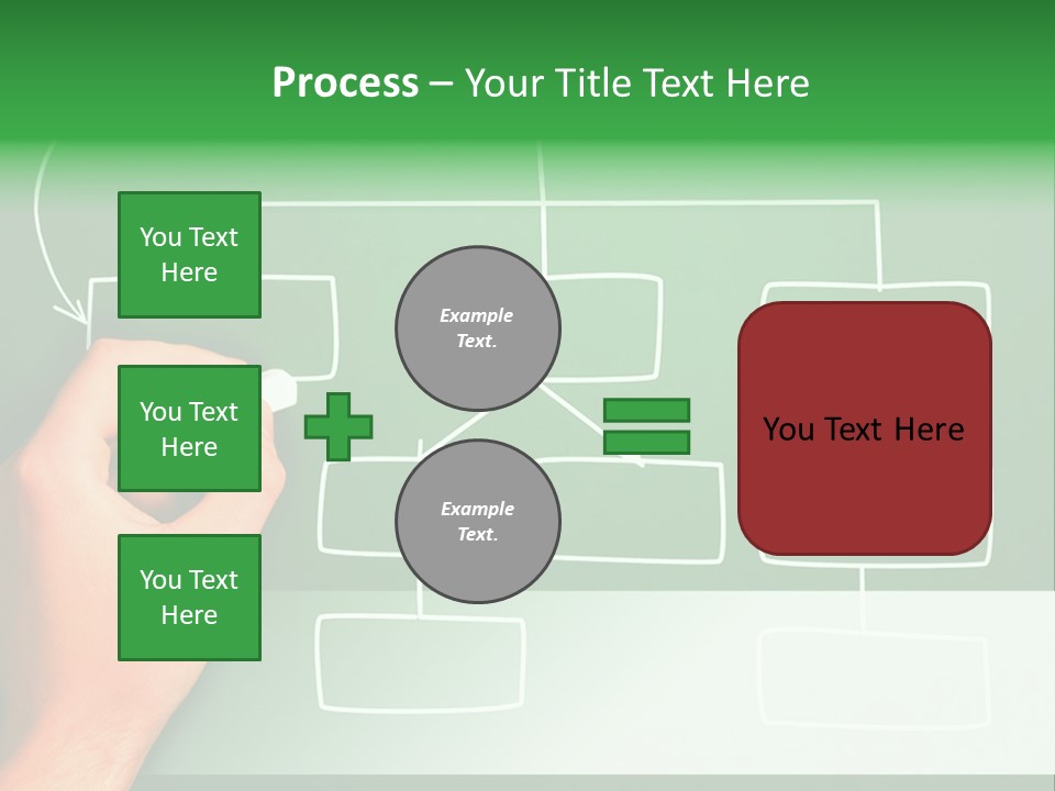 Diagram Chalk Point PowerPoint Template