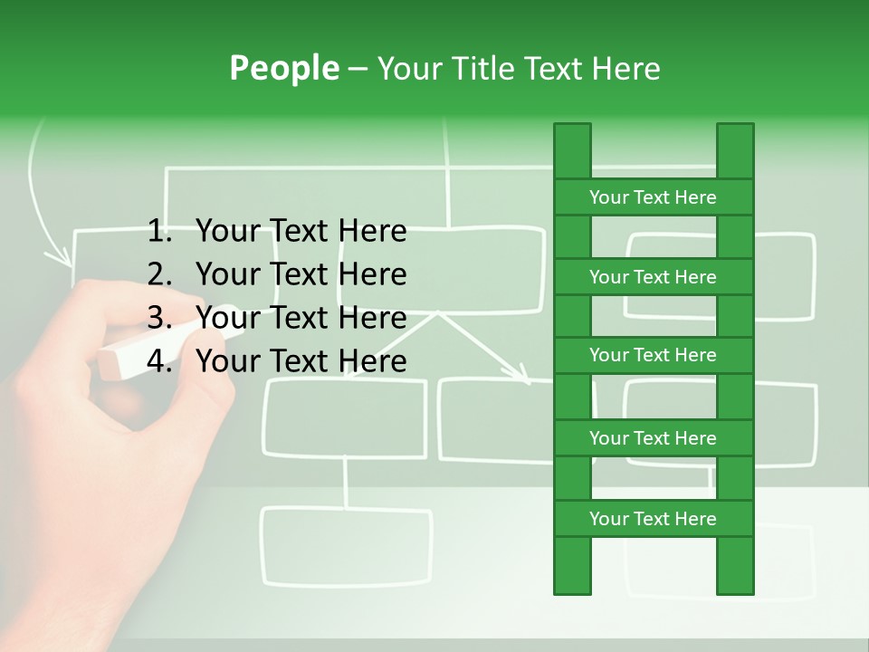 Diagram Chalk Point PowerPoint Template