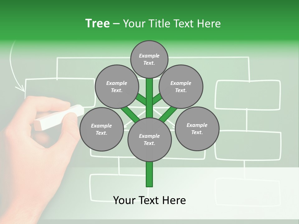 Diagram Chalk Point PowerPoint Template