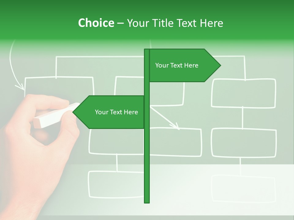 Diagram Chalk Point PowerPoint Template