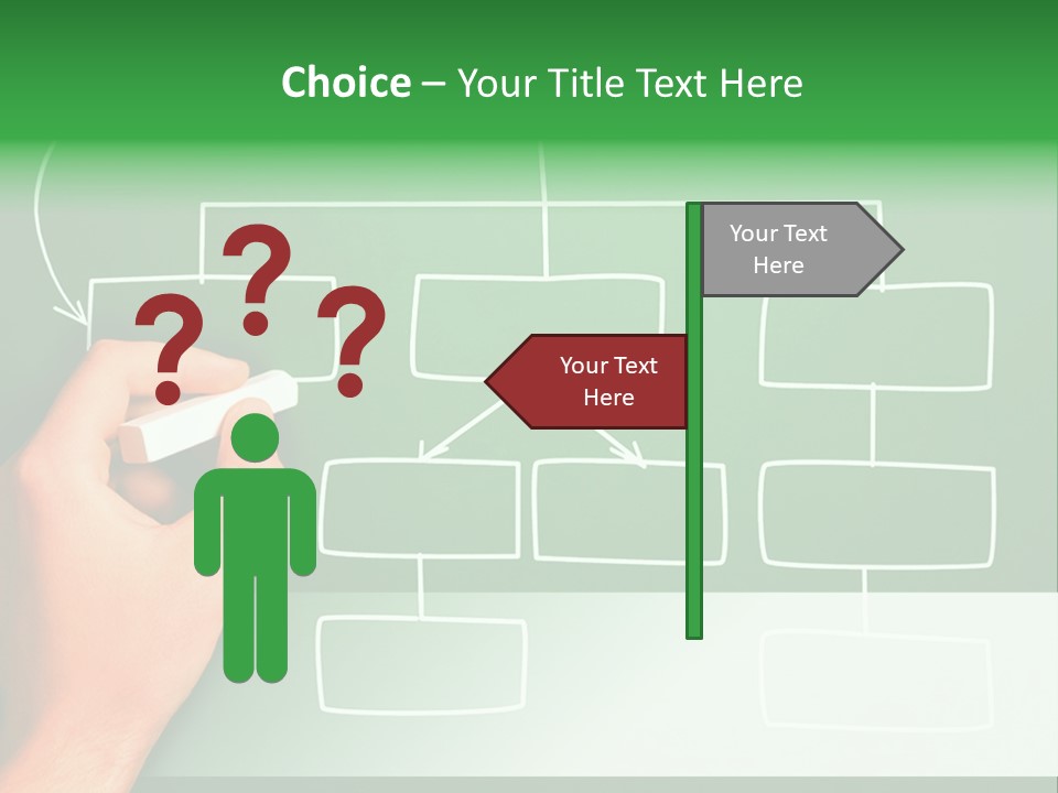 Diagram Chalk Point PowerPoint Template