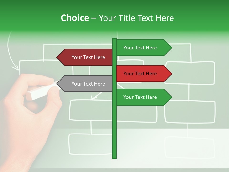Diagram Chalk Point PowerPoint Template