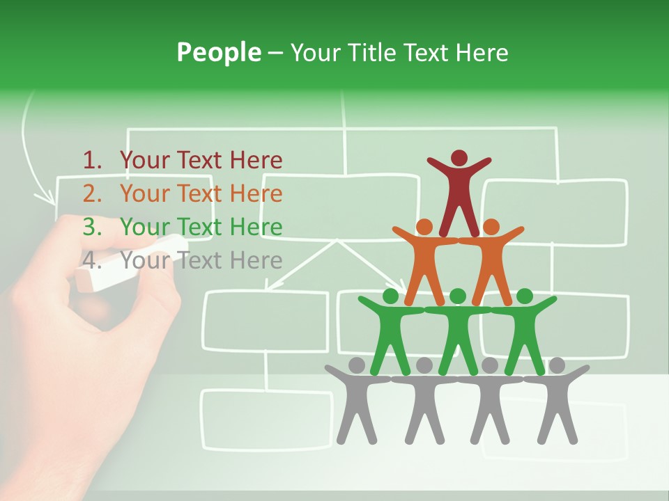 Diagram Chalk Point PowerPoint Template