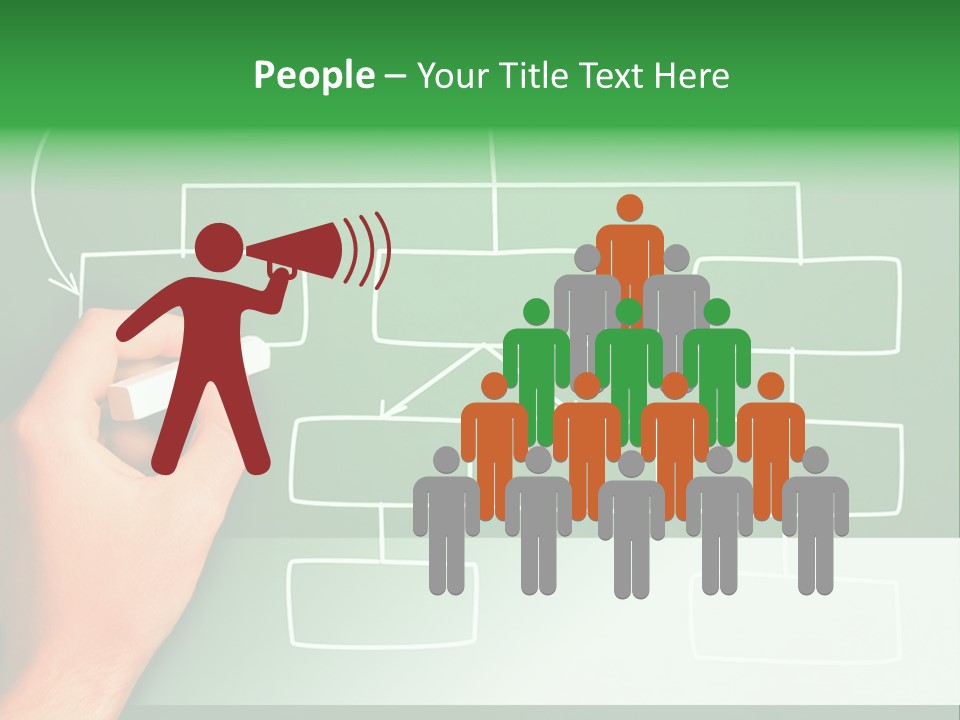 Diagram Chalk Point PowerPoint Template