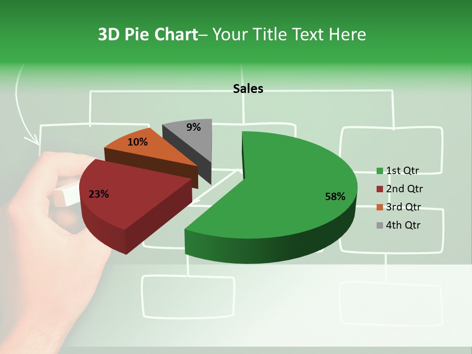 Diagram Chalk Point PowerPoint Template