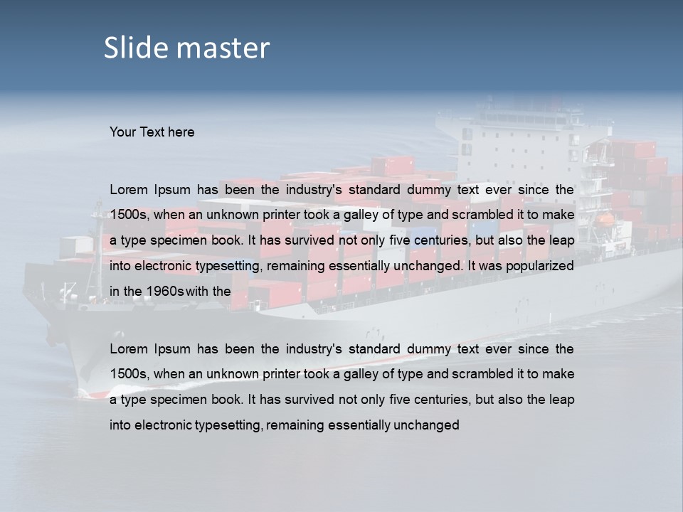 Retail Mode Transport PowerPoint Template