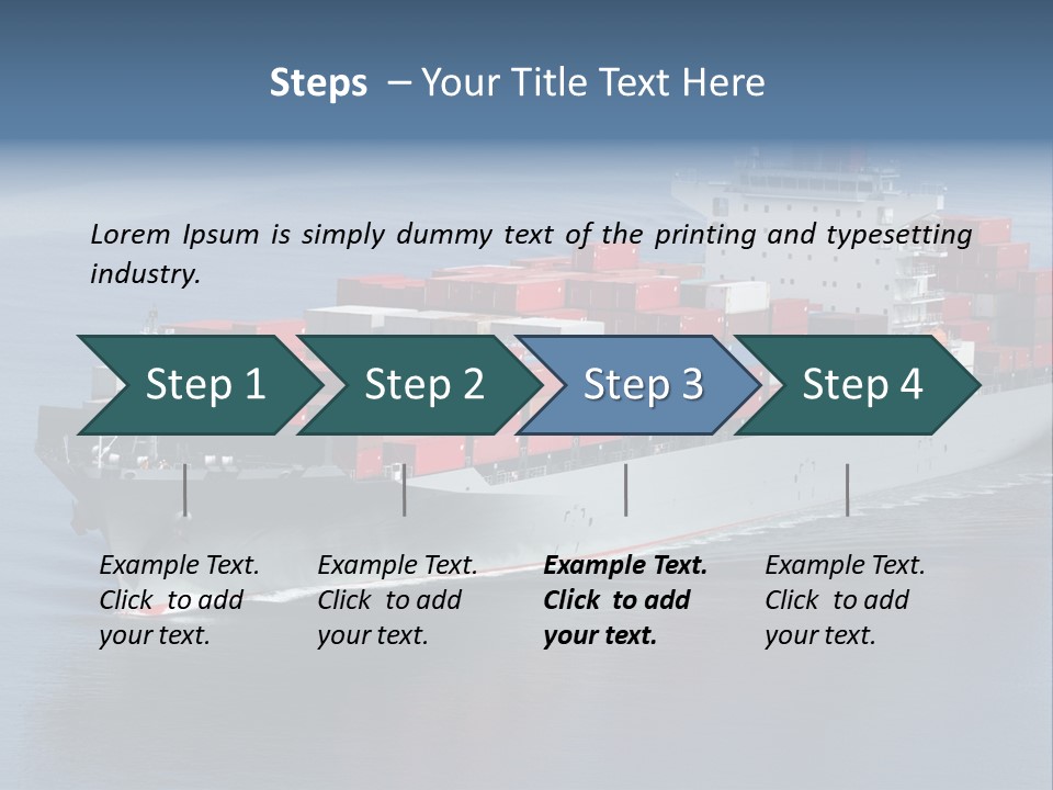 Retail Mode Transport PowerPoint Template