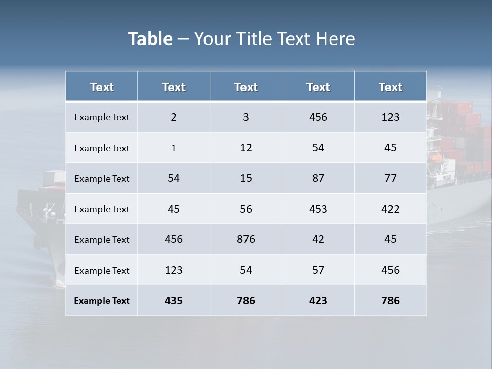 Retail Mode Transport PowerPoint Template